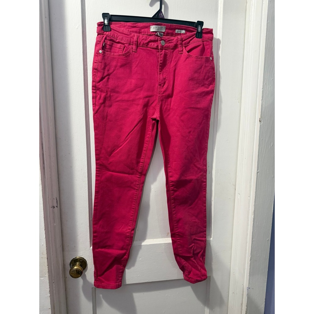 Judy Blue Hot Pink Skinny Jeans High Waist Denim JB84195 Size 13/31